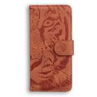 For Samsung Galaxy A25 5G / A25e JP Edition Tiger Embossing Pattern Flip Leather Phone Case(Brown) - 3