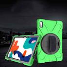 For Huawei MatePad 10.4 Shockproof Colorful Silicone + PC Protective Case with Holder & Hand Grip Strap(Green) - 1