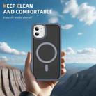 For iPhone 11 Rainbow Series Skin Feel MagSafe Lens Holder Phone Case(Grey) - 2