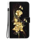 For Samsung Galaxy A06 4G Crystal Texture Colored Drawing Leather Phone Case(Gold Butterfly Rose) - 2