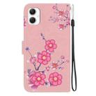 For Samsung Galaxy A06 4G Crystal Texture Colored Drawing Leather Phone Case(Cherry Blossoms) - 3