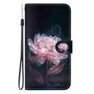 For Samsung Galaxy A26 5G Crystal Texture Colored Drawing Leather Phone Case(Purple Peony) - 2