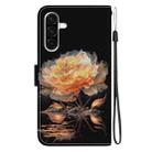 For Samsung Galaxy A26 5G Crystal Texture Colored Drawing Leather Phone Case(Gold Peony) - 3