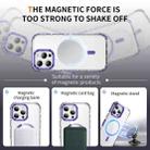 For iPhone 16 Pro Max Rainbow Series Transparent MagSafe Lens Holder Phone Case(Purple) - 3