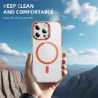 For iPhone 15 Pro Rainbow Series Transparent MagSafe Lens Holder Phone Case(Orange) - 2