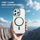 For iPhone 14 Pro Rainbow Series Transparent MagSafe Lens Holder Phone Case(Green) - 2