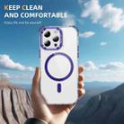 For iPhone 14 Pro Rainbow Series Transparent MagSafe Lens Holder Phone Case(Purple) - 2