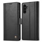 For Samsung Galaxy S24 FE 5G LC.IMEEKE Skin-friendly Card Slots Leather Phone Case(Black) - 2