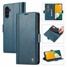 For Samsung Galaxy S24 FE 5G LC.IMEEKE Skin-friendly Card Slots Leather Phone Case(Blue) - 1