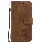 For Samsung Galaxy A16 5G Little Tiger Embossed Leather Phone Case(Brown) - 2