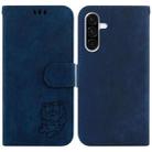 For Samsung Galaxy A26 5G Little Tiger Embossed Leather Phone Case(Dark Blue) - 1