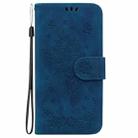 For Samsung Galaxy A36 5G / A56 5G Butterfly Rose Embossed Leather Phone Case(Blue) - 3