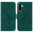 For Samsung Galaxy A36 5G / A56 5G Butterfly Rose Embossed Leather Phone Case(Green) - 1