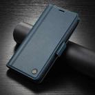 For iPhone 16 Plus LC.IMEEKE Skin-friendly Card Slots Leather Phone Case(Blue) - 2