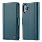 For iPhone 16 Plus LC.IMEEKE Skin-friendly Card Slots Leather Phone Case(Blue) - 3