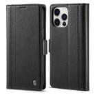 For iPhone 16 Pro Max LC.IMEEKE Skin-friendly Card Slots Leather Phone Case(Black) - 3