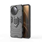 For Redmi K80 Pro Shockproof PC + TPU Holder Phone Case(Black) - 1