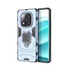 For Redmi Note 14 Pro 4G Global Shockproof PC + TPU Holder Phone Case(Navy Blue) - 1