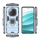 For Redmi Note 14 Pro 4G Global Shockproof PC + TPU Holder Phone Case(Navy Blue) - 3