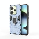 For Redmi Note 14 4G 163.25mm Shockproof PC + TPU Holder Phone Case(Navy Blue) - 1