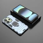 For Redmi Note 14 4G 163.25mm Shockproof PC + TPU Holder Phone Case(Navy Blue) - 2