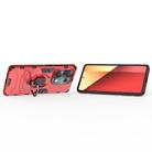 For Redmi Note 14S 4G Shockproof PC + TPU Holder Phone Case(Red) - 3