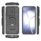 For Redmi K70 Ultra Global Sliding Camshield TPU + PC Shockproof Phone Case with Holder(Black) - 3