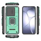 For Redmi K70 Ultra Global Sliding Camshield TPU + PC Shockproof Phone Case with Holder(Green) - 3