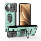 For Redmi K80 Pro Sliding Camshield TPU + PC Shockproof Phone Case with Holder(Green) - 1