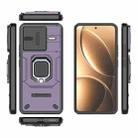 For Redmi K80 Pro Sliding Camshield TPU + PC Shockproof Phone Case with Holder(Purple) - 3