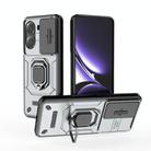 For Redmi Turbo 4 5G Sliding Camshield TPU + PC Shockproof Phone Case with Holder(Grey) - 1