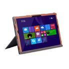For Microsoft Surface Book 3 / 2 15 inch PU Leather Laptop Protective Case with Screen Stand(Brown) - 1