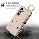 For Samsung Galaxy A35 5G RFlD Anti-theft Double Buckle Ring Zipper Card Phone Case(White) - 2