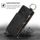 For Samsung Galaxy A52 4G / 5G RFlD Anti-theft Double Buckle Ring Zipper Card Phone Case(Black) - 2