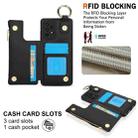 For Samsung Galaxy A52 4G / 5G RFlD Anti-theft Double Buckle Ring Zipper Card Phone Case(Black) - 3