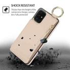 For Samsung Galaxy A71 4G RFlD Anti-theft Double Buckle Ring Zipper Card Phone Case(White) - 2