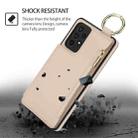 For Samsung Galaxy A72 4G / 5G RFlD Anti-theft Double Buckle Ring Zipper Card Phone Case(White) - 2