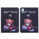 For iPad Pro 11 2024 Colored Drawing Leather Tablet Case(Bear) - 1