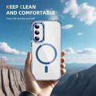 For Samsung Galaxy S23 FE 5G Rainbow Series Transparent MagSafe Lens Holder Phone Case(Blue) - 2