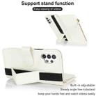 For Samsung Galaxy A13 5G / 4G Wristband Holder Zipper Purse RFID Leather Phone Case(White) - 3