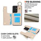 For Samsung Galaxy S21 Ultra 5G RFlD Anti-theft Double Buckle Ring Zipper Card Phone Case(White) - 3