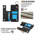 For Samsung Galaxy S21 Ultra 5G RFlD Anti-theft Double Buckle Ring Zipper Card Phone Case(Black) - 3