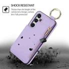 For Samsung Galaxy S24 5G RFlD Anti-theft Double Buckle Ring Zipper Card Phone Case(Purple) - 2