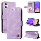 For Samsung Galaxy A06 4G Skin Feel Life Tree Metal Button Leather Phone Case(Purple) - 1