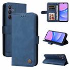 For Samsung Galaxy A16 5G Skin Feel Life Tree Metal Button Leather Phone Case(Blue) - 1