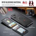 For iPhone 16 Plus DG.MING K1 MagSafe Detachable Wallet RFID Back Cover Phone Case(Black) - 3