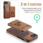 For iPhone 16e DG.MING K1 MagSafe Detachable Wallet RFID Back Cover Phone Case(Brown) - 3