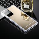 For Samsung Galaxy Note20 Ultra TPU + Acrylic Luxury Plating Mirror Phone Case Cover(Gold) - 1