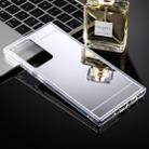 For Samsung Galaxy Note20 Ultra TPU + Acrylic Luxury Plating Mirror Phone Case Cover(Silver) - 1