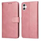 For Samsung Galaxy A06 4G Classic Calf Texture Flip Leather Phone Case(Rose Gold) - 1